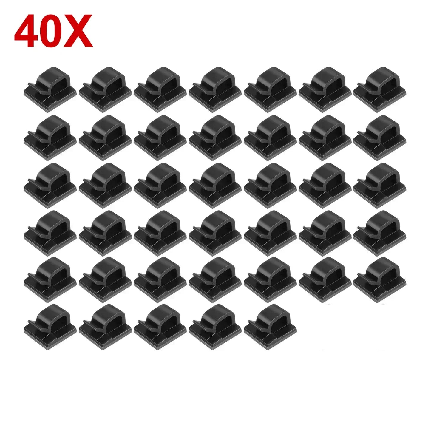 10-100Pcs Self Adhesive Cable Clips Wall Mounted String Light Holder Clamp Wire Organizer Cable Management for Home Office Car