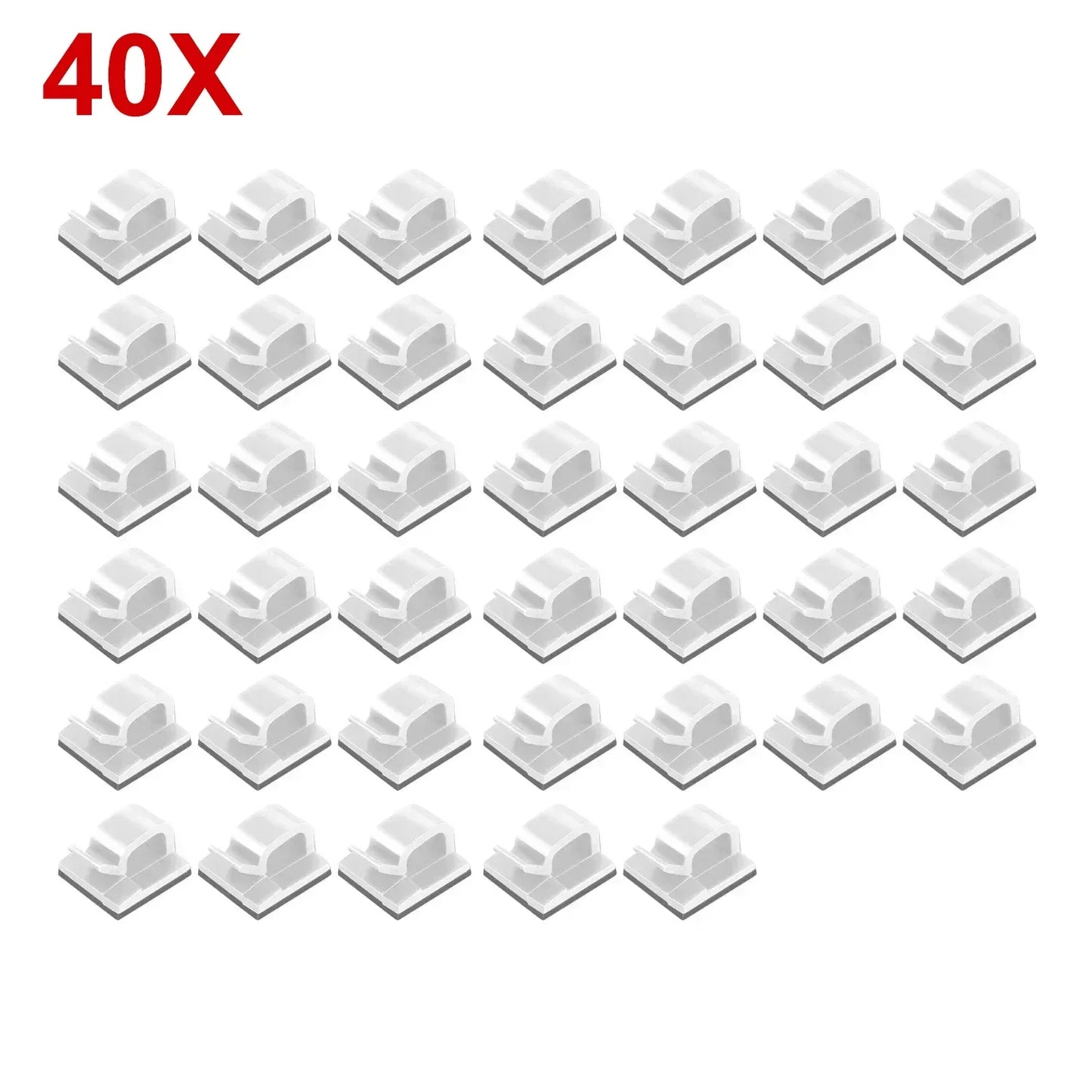 10-100Pcs Self Adhesive Cable Clips Wall Mounted String Light Holder Clamp Wire Organizer Cable Management for Home Office Car